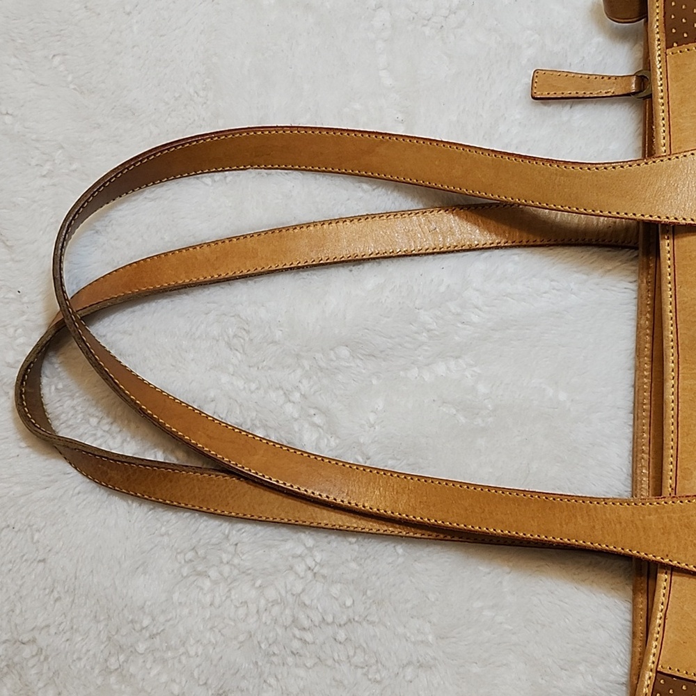 Vtg Dooney & Bourke Cabriolet Leather Shopper Tote Shoulder Bag - Picture 13 of 16